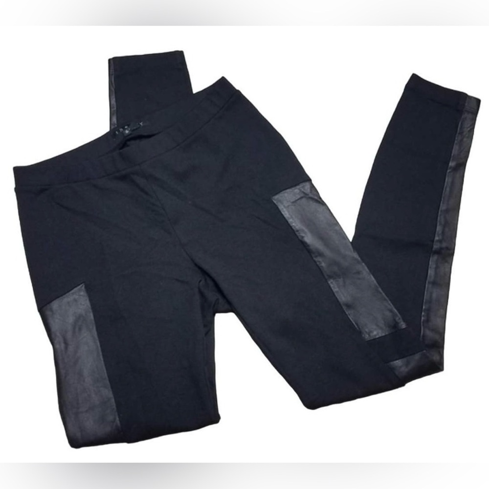 Theory Hasna Leggings With Leather panels  - size XS
